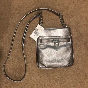 Michael Kors Cross body purse - silver
